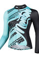 MONTON dres dugih rukava ljetni - FERNYARN LADY SUMMER - zelena/crna