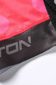 MONTON dres kratkih rukava - CLIMBING FLOWER - crna/ružičasta
