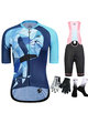 MONTON mega set - FLAMINGO LADY - plava/crna