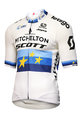 GIORDANA dres kratkih rukava - MITCHELTON-SCOTT '19 - plava/bijela