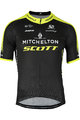 GIORDANA dres kratkih rukava - MITCHELTON-SCOTT '19 - crna/žuta
