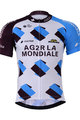 dres kratkih rukava - AG2R 2017 - bijela/svjetloplava/crna