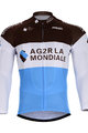 dres dugih rukava ljetni - AG2R 2018 SUMMER - svjetloplava/smeđa/bijela