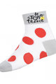 čarape klasične - TOUR DE FRANCE  - bijela/crvena