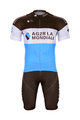BONAVELO kratki dres i kratke hlače - AG2R 2019 - bijela/plava/smeđa
