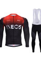 BONAVELO zimski dres i hlače - INEOS 2020 WINTER - crvena/crna