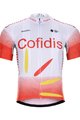 BONAVELO dres kratkih rukava - COFIDIS 2020 - bijela/crvena