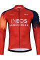BONAVELO dres dugih rukava zimski - INEOS 2025 WINTER - crvena/plava