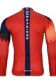 BONAVELO dres dugih rukava zimski - INEOS 2025 WINTER - crvena/plava