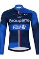 BONAVELO dres dugih rukava zimski - FDJ 2025 WINTER - plava/crna