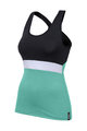 SANTINI dres bez rukava - SCIA LADY - crna/svjetloplava