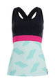 SANTINI dres bez rukava - SCIA DUNE LADY - crna/svjetlozelena