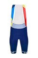 SANTINI kratke hlače s tregerima - LIDL TREK 2024 TEAM ORIGINAL - crvena/plava