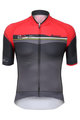 SANTINI dres kratkih rukava - SLEEK PLUS - crna/crvena