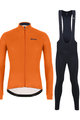 SANTINI zimski dres i hlače - COLORE WINTER II - crna/narančasta