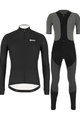 SANTINI zimski dres i hlače - COLORE WINTER - crna/siva