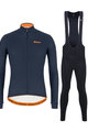 SANTINI zimski dres i hlače - COLORE WINTER II - crna/plava