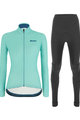 SANTINI zimski dres i hlače - COLORE LADY WINTER - svjetloplava/crna