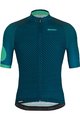 SANTINI dres kratkih rukava - KARMA MILLE - plava/zelena