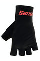 SANTINI rukavice s kratkim prstima - ISTINTO - crna