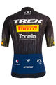 SANTINI dres kratkih rukava - TREK PIRELLI 2021 - crna/bijela/žuta