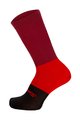 SANTINI čarape klasične - BENGAL - crna/crvena