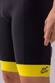 SANTINI kratke hlače s tregerima - TOUR DE FRANCE 2022 - žuta/crna