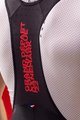 SANTINI kratke hlače s tregerima - TOUR DE FRANCE 2022 - crna/crvena