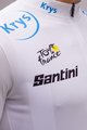 SANTINI dres kratkih rukava - TOUR DE FRANCE 2022 - bijela