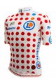 SANTINI dres kratkih rukava - TOUR DE FRANCE 2024 - crvena/bijela