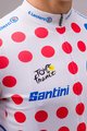 SANTINI dres kratkih rukava - TOUR DE FRANCE 2024 - crvena/bijela