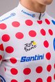 SANTINI dres kratkih rukava - TOUR DE FRANCE 2024 - crvena/bijela