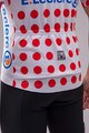 SANTINI dres kratkih rukava - TOUR DE FRANCE 2024 - crvena/bijela
