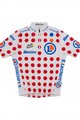 SANTINI dres kratkih rukava - TOUR DE FRANCE 2023 - bijela/crvena