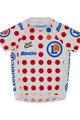 SANTINI dres kratkih rukava - TOUR DE FRANCE 2024 - crvena/bijela