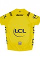 SANTINI dres kratkih rukava - TOUR DE FRANCE 2024 - žuta