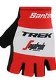 SANTINI rukavice s kratkim prstima - TREK 2019 RACE - crvena/bijela/crna