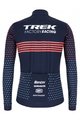 SANTINI dres dugih rukava zimski - TREK 2022 FACTORY RACING CX WINTER - ružičasta/plava