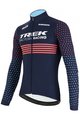 SANTINI dres dugih rukava zimski - TREK 2022 FACTORY RACING CX WINTER - ružičasta/plava