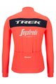 SANTINI dres dugih rukava zimski - TREK SEGAFREDO 2022 WINTER - ružičasta