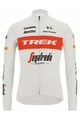 SANTINI dres dugih rukava zimski - TREK SEGAFREDO 2022 WINTER - bijela/crvena
