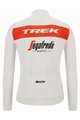 SANTINI dres dugih rukava zimski - TREK SEGAFREDO 2022 WINTER - bijela/crvena