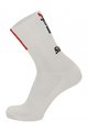 SANTINI čarape klasične - TREK SEGAFREDO 2022 - crvena/bijela