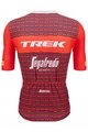 SANTINI dres kratkih rukava - TREK SEGAFREDO 2023 FAN LINE - crvena/bijela