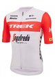 SANTINI dres kratkih rukava - TREK SEGAFREDO 2023 FAN LINE - crvena/bijela