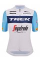 SANTINI dres kratkih rukava - TREK SEGAFREDO 2023 LADY FAN LINE - svjetloplava/bijela