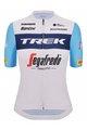 SANTINI dres kratkih rukava - TREK SEGAFREDO 2023 LADY FAN LINE - svjetloplava/bijela