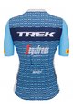 SANTINI dres kratkih rukava - TREK SEGAFREDO 2023 LADY FAN LINE - svjetloplava/bijela