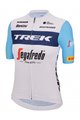 SANTINI dres kratkih rukava - TREK SEGAFREDO 2023 LADY FAN LINE - svjetloplava/bijela