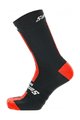 SANTINI čarape klasične - X IRONMAN VIS - crna/crvena